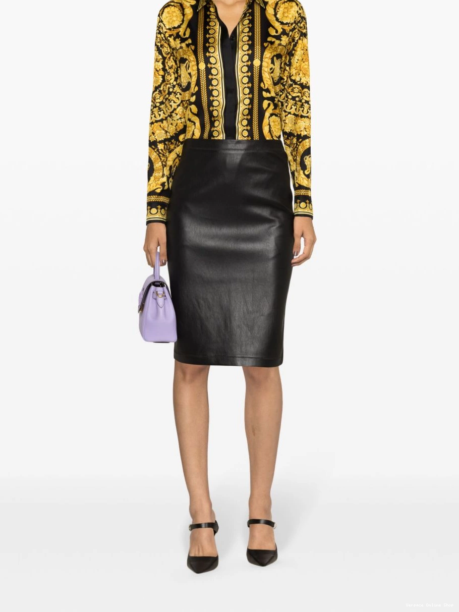 Affordable Barocco-print silk Heritage Women shirt Versace 0805